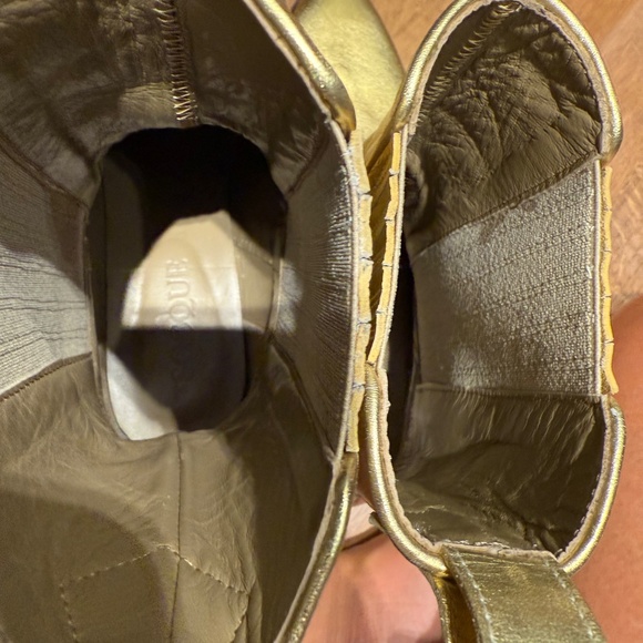 Socque Ankle boots gold size 40 - Picture 6 of 7
